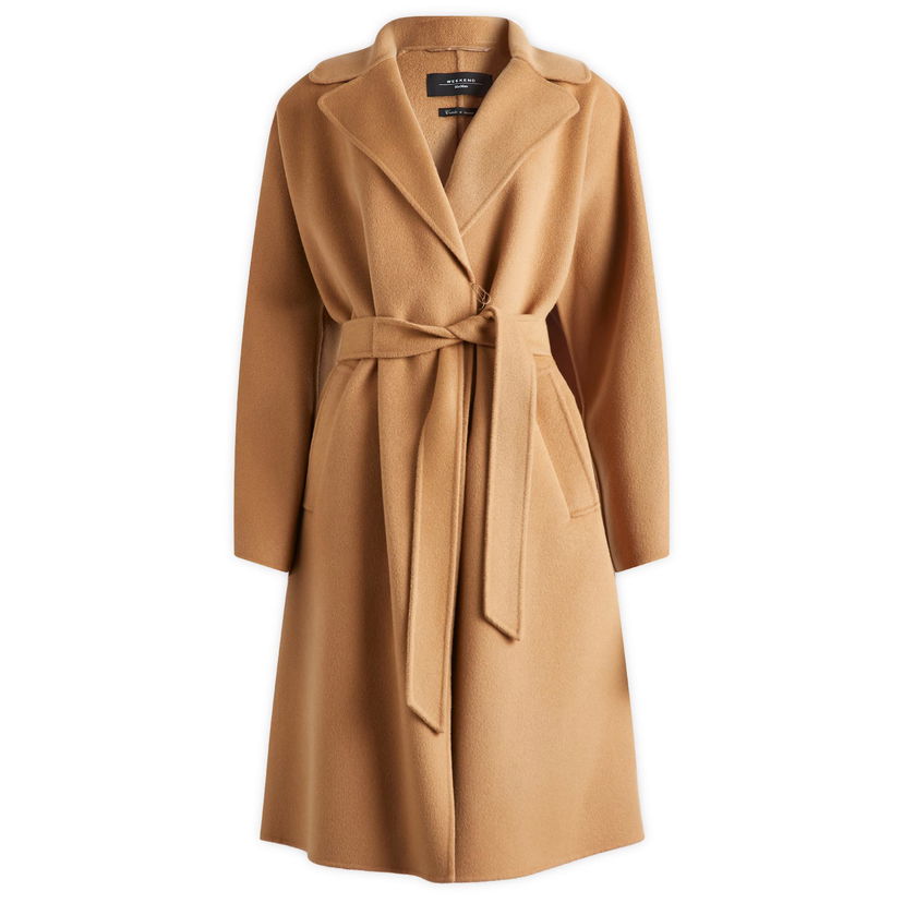 Plašči Max Mara Weekend Max Mara Women's Civada Wool Coat Rjava | 2515011011600