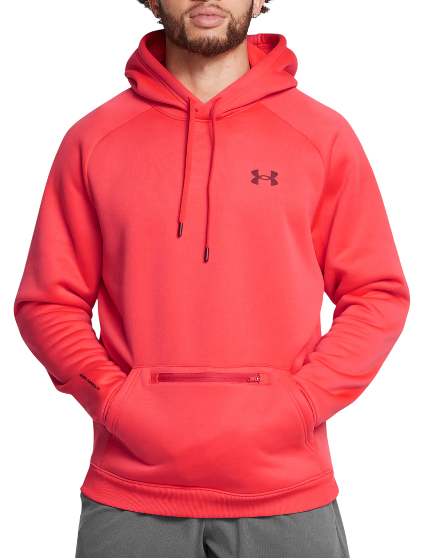 Pulover Under Armour Hoodie With Pocket Rdeča | 1389342-713
