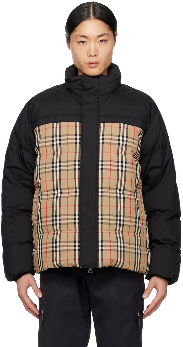 Jakna Burberry Vintage Check Reversible Down Jacket Črna | 8079296, 0