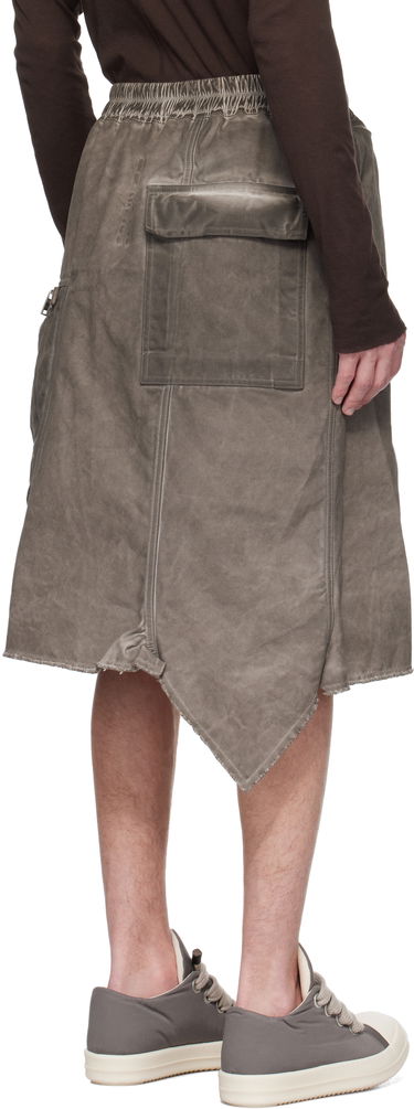 Krila Rick Owens Rick Owens DRKSHDW Hollywood Dracca Asymmetrical Skirt Siva | DU01E3384 CVS, 2