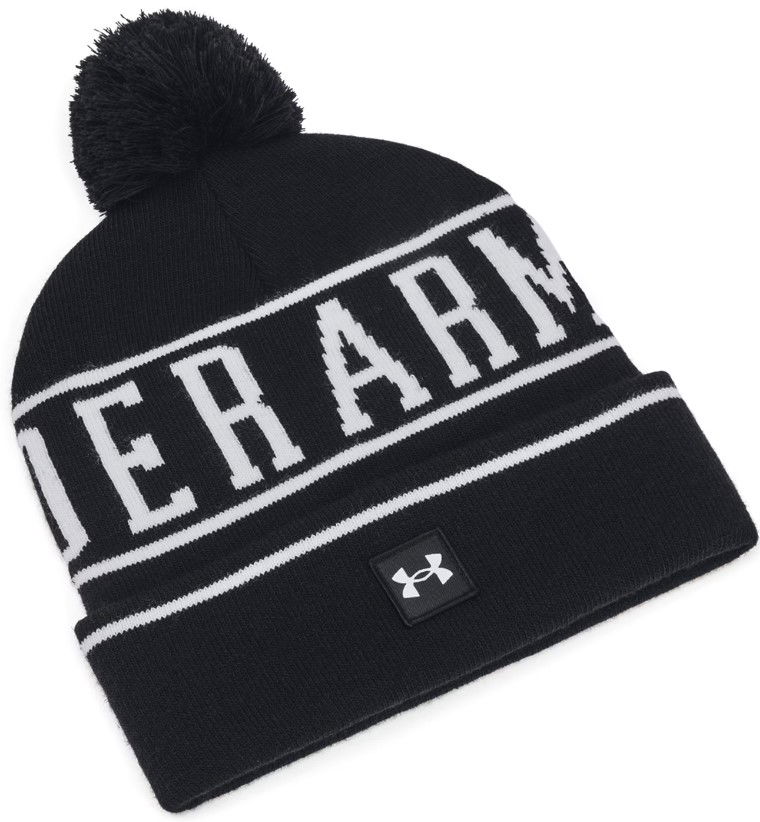 Beanie Under Armour Halftime Pom Beanie Črna | 1386634-001, 0