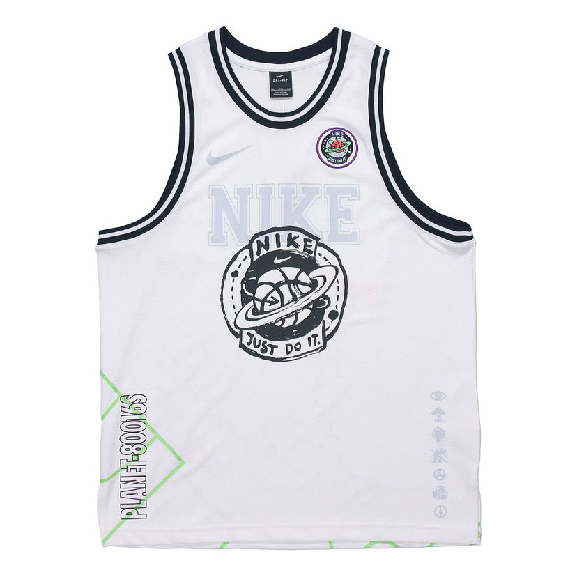 Majica brez rokavov Nike DNA Summer Hoops Top Bela | CW4814-100
