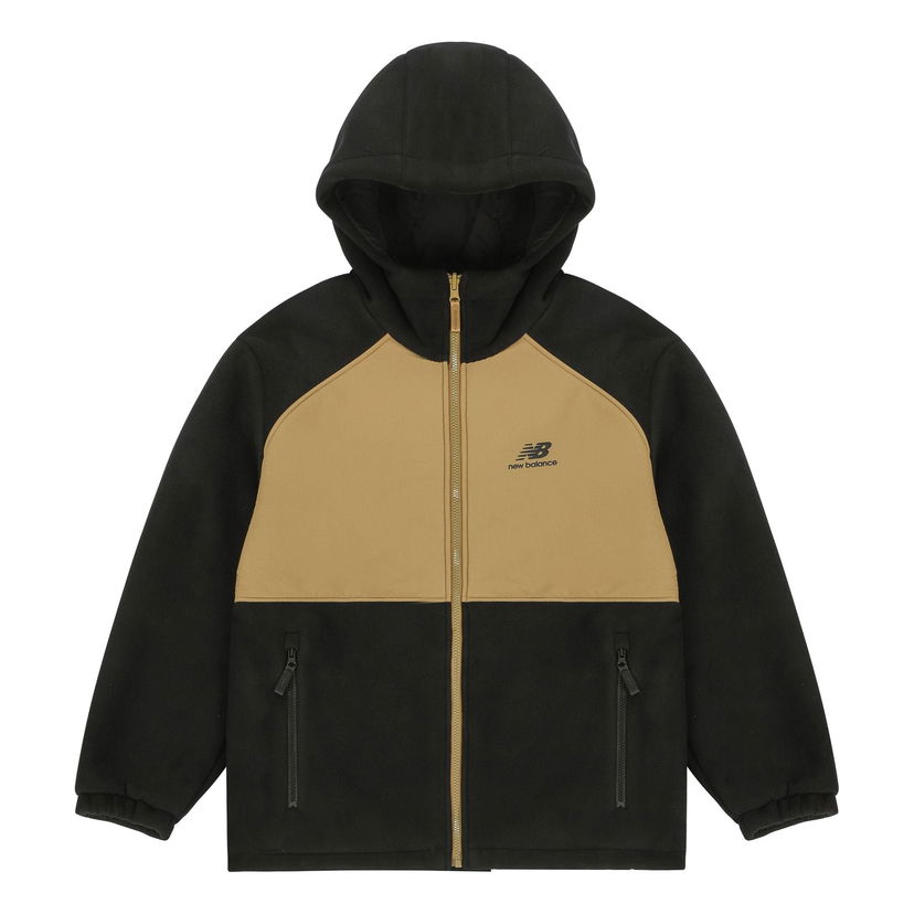 Pulover New Balance Hooded Fleece Jacket Rjava | AMJ13383-BK