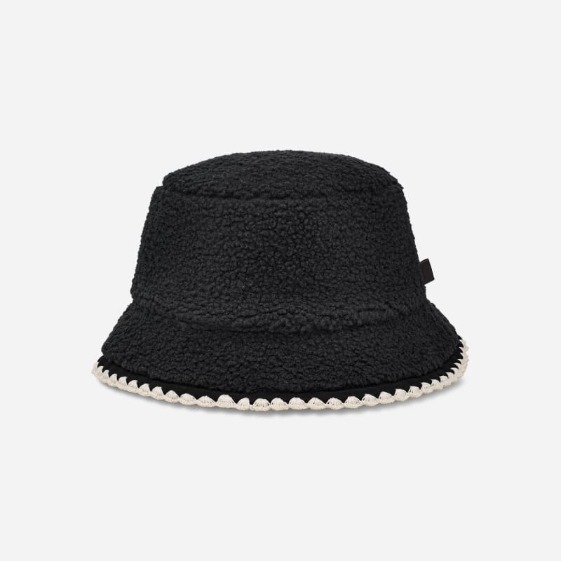 Klobuk UGG Scalloped Bucket Hat Črna | 100914-BLK