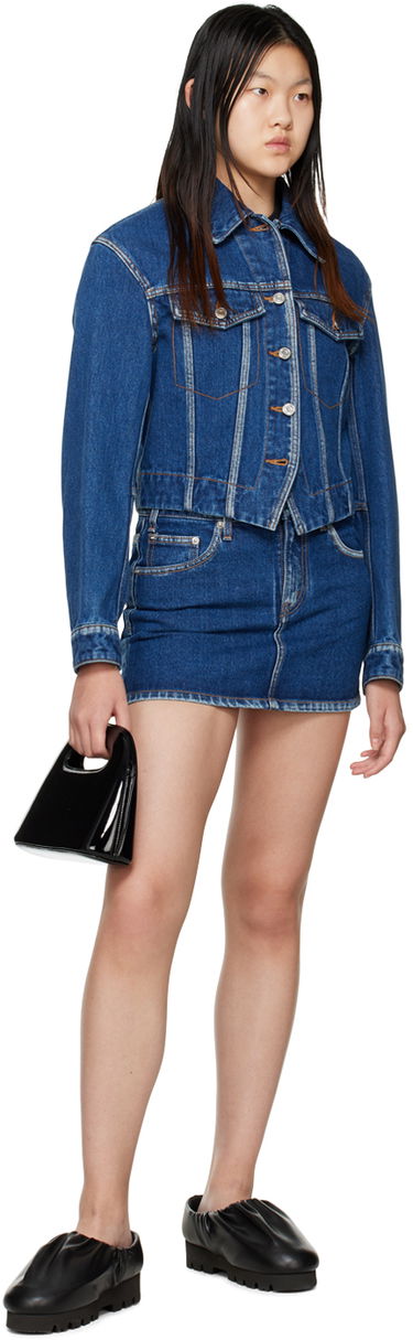 Jakna We11done We11done V-Line Denim Jacket Modra | WD-DJ3-22-330-W-BL, 3