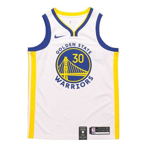 Dres Nike NBA Swingman Jersey Golden State Warriors Stephen Curry Bela | AV4945-101