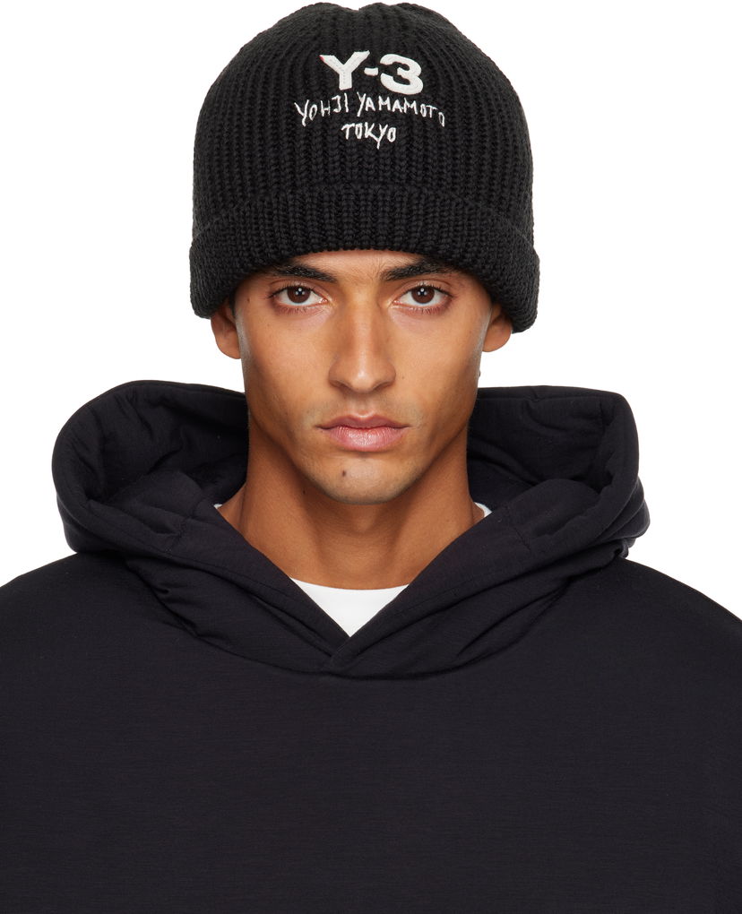 Beanie Y-3 Chunky Knit Beanie Y-3 Črna | JX8308