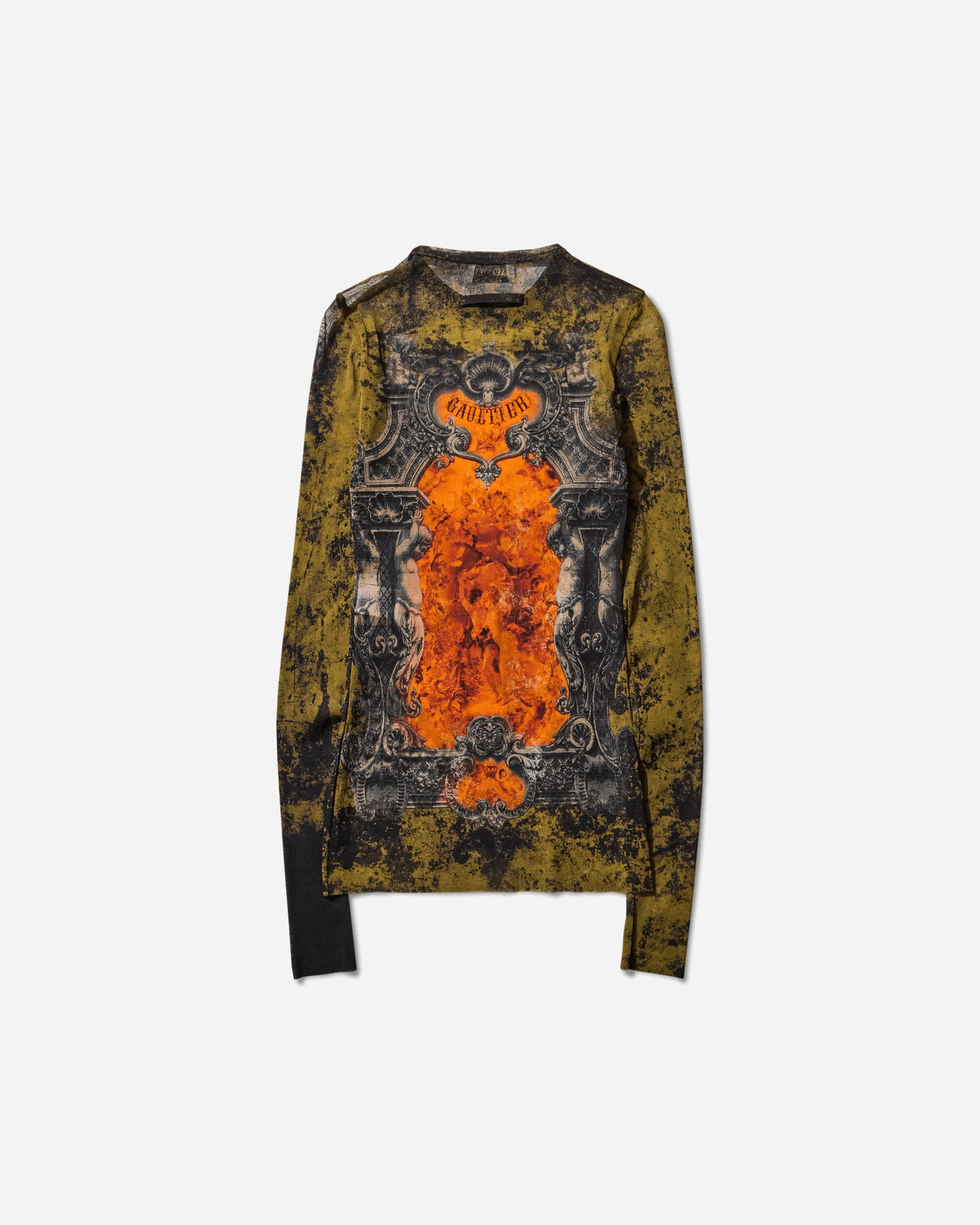 Majica Jean Paul Gaultier Medaillon Longsleeve Top Zelena | 2503WTO305M006 P004115, 0