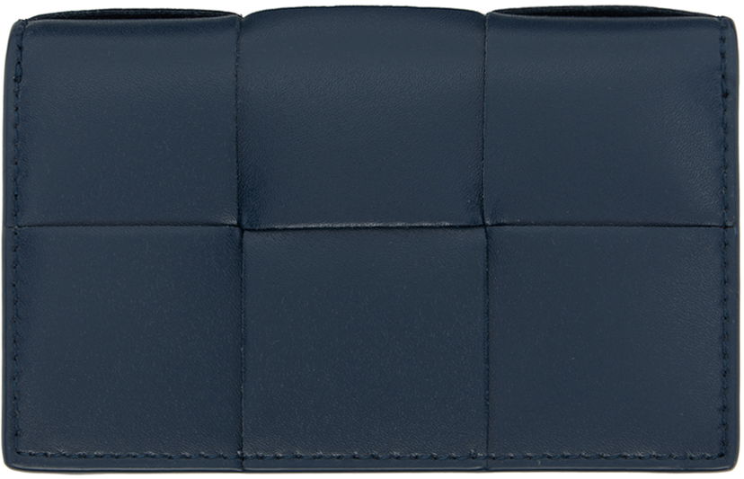 Denarnica Bottega Veneta Cassette Business Card Holder Mornarica | 679849 VBWD6 3359