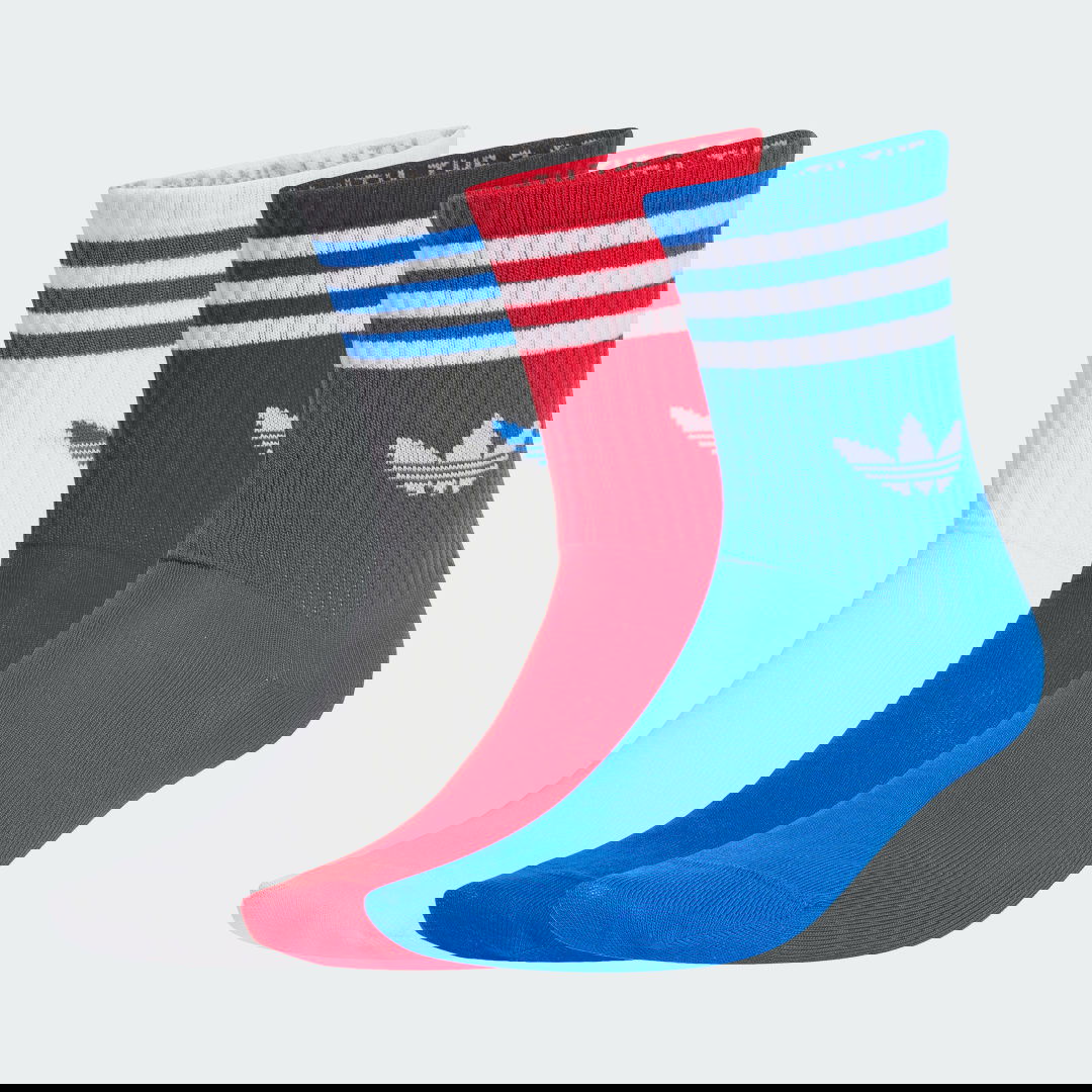 Nogavice adidas Performance 3-Stripes Crew Socks - 3 Pairs Večbarvna | JZ4942, 0