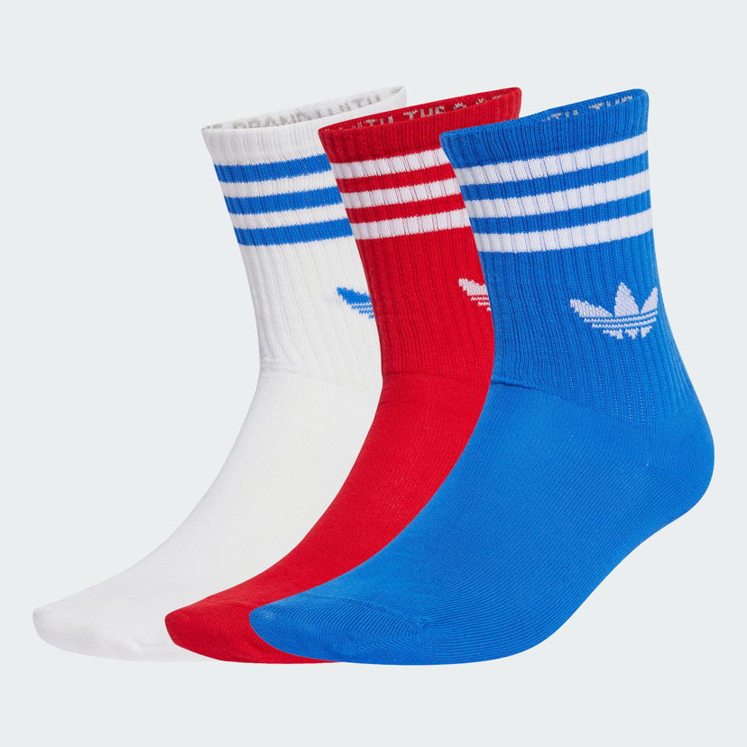 Nogavice adidas Performance 3-Stripes Crew Socks - 3 Pairs Večbarvna | JZ4942