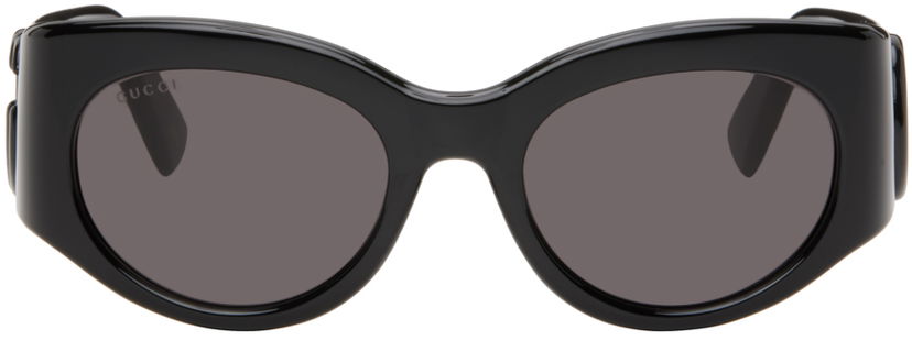 Oblačila Gucci Gucci Black Marmont Monocolor Round Sunglasses Siva | GG1544S