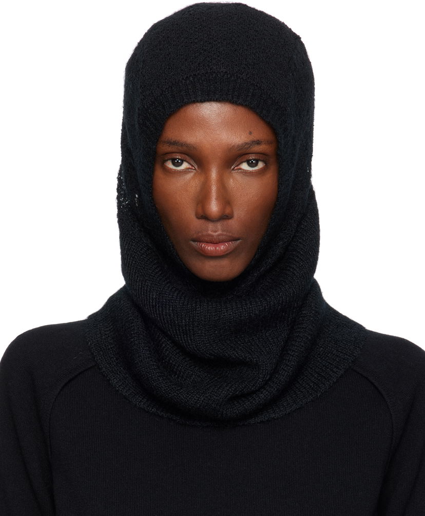Klobuk Ann Demeulemeester Ann Demeulemeester Vali Knit Balaclava Črna | 2520-W-HT08-KN070-099