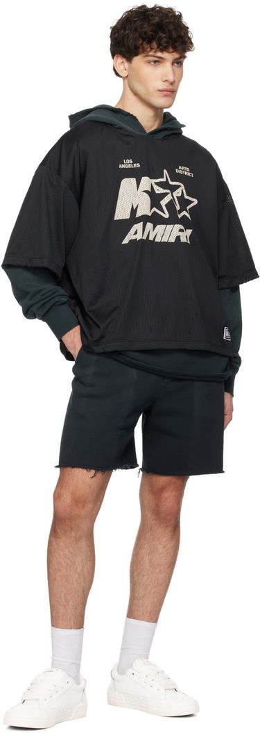 Dres AMIRI AMIRI MA Star Mesh Hoodie Črna | AMJYHD1092, 3