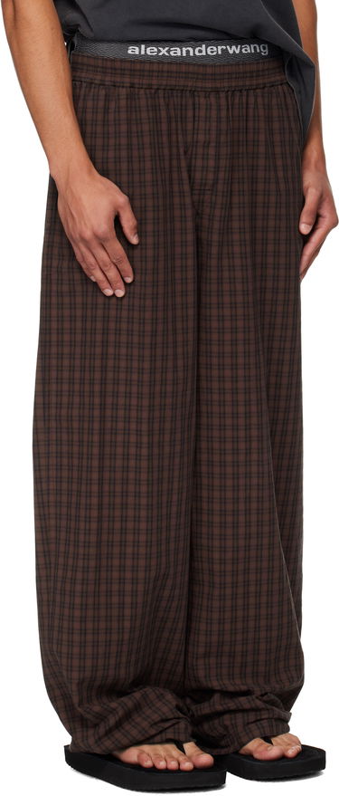 Hlače Alexander Wang Alexander Wang Relaxed Trousers Modra | 6WC3254885, 4