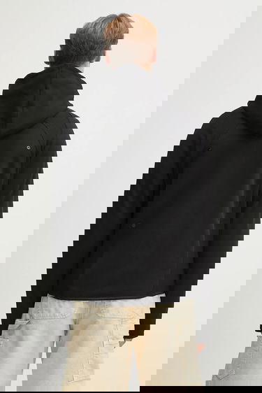 Pulover HELIOT EMIL Heliot Emil Hooded Zip-Up Jacket Črna | PREAW25.M.08.079.BLK01, 2