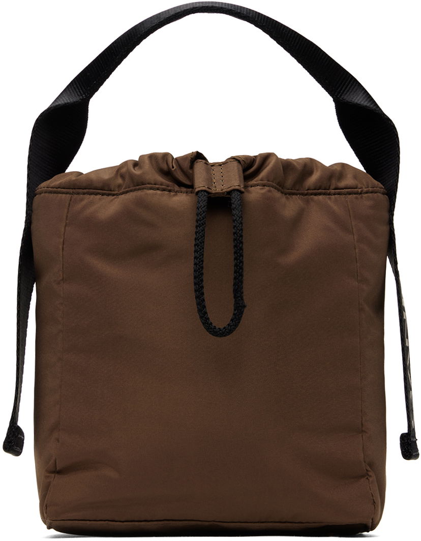 Tote bag GANNI Drawstring Tech Tote Bag Rjava | A6206