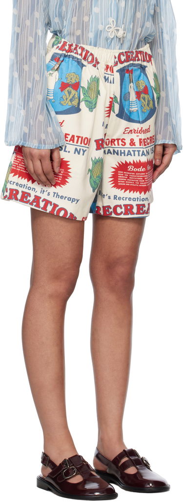 Kratke hlače Bode Bode Enrichment Print Shorts Bela | MRS25BT045, 1