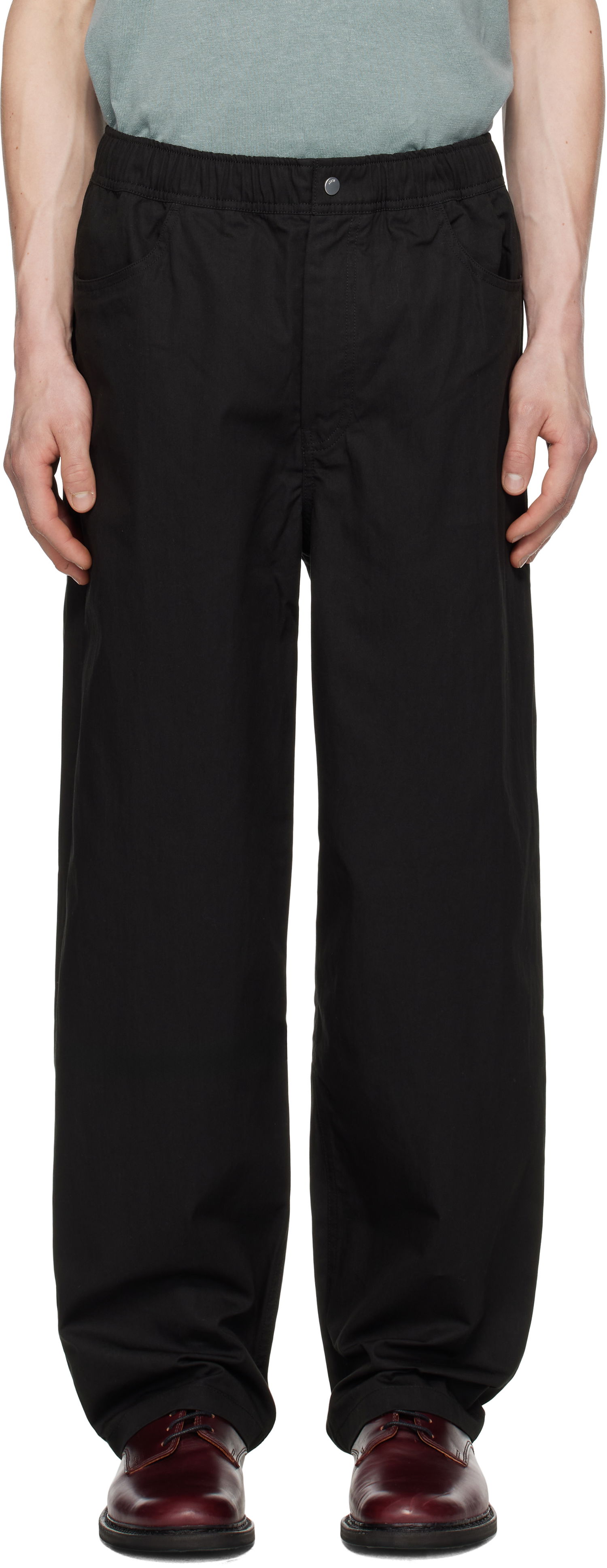 Hlače NORSE PROJECTS Norse Projects Ragnar Fine Broken Twill Trousers Črna | N25-0417, 0
