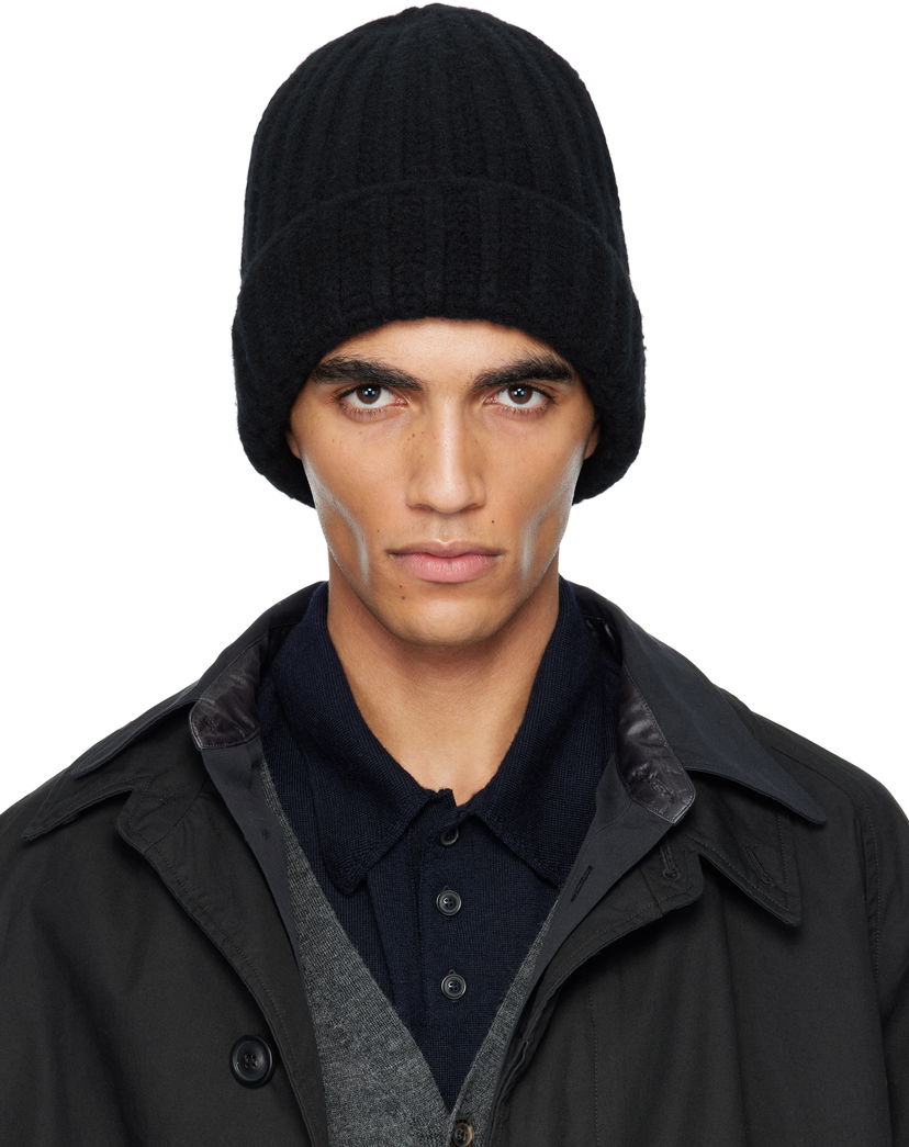 Beanie Maison Margiela Maison Margiela Felted Wool Beanie Črna | S50TB0009 M13091