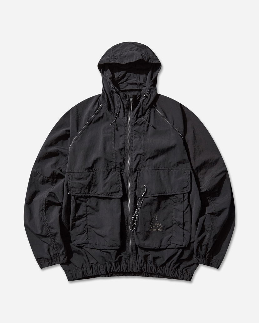 Vetrovka ROA Garment-Dyed Nylon Hooded Jacket Črna | 5745221536 10