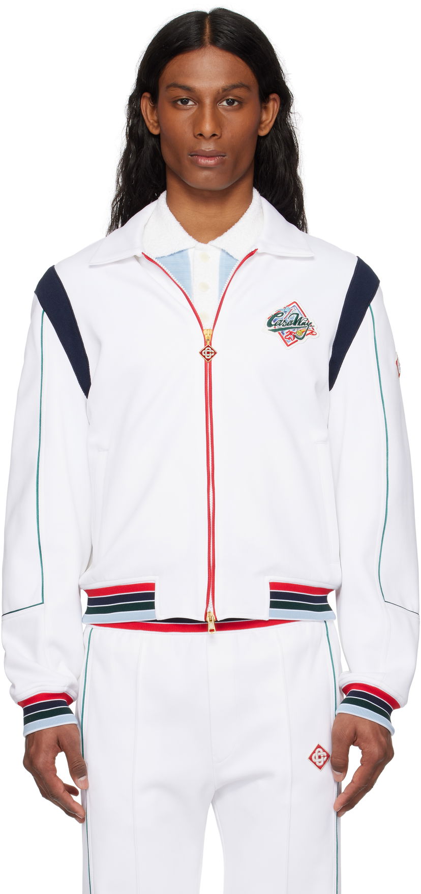 Trenirka Casablanca Casablanca 'Casa Way' Track Jacket Bela | MS25-JTP-344-01