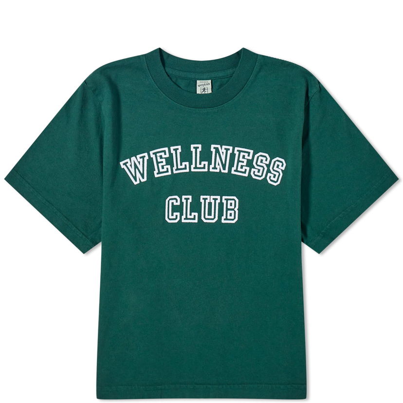 Majica Sporty & Rich Wellness Club Cropped T-Shirt Zelena | TS874FO