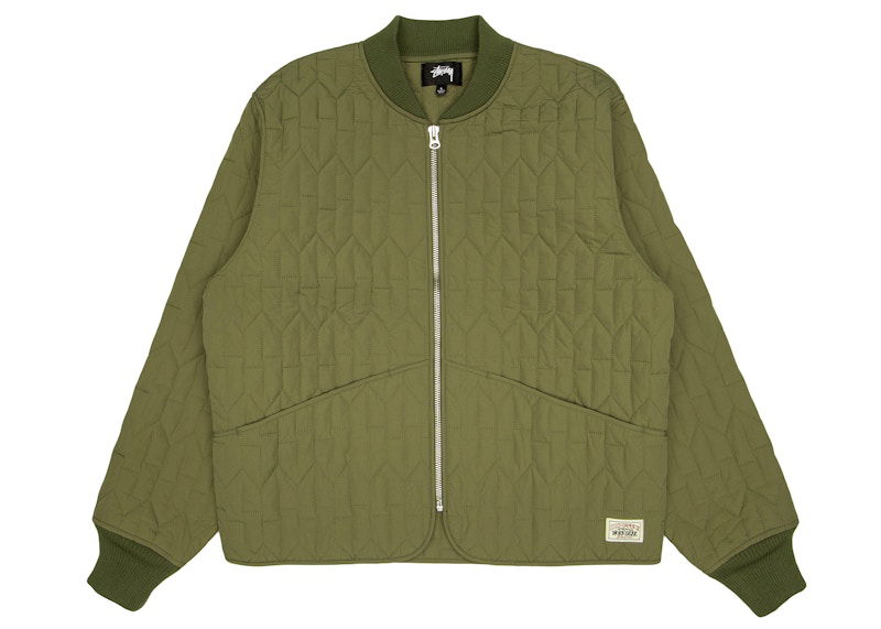 Bomber jakna Stüssy Quilted Liner Jacket Zelena | 115670_OLIV