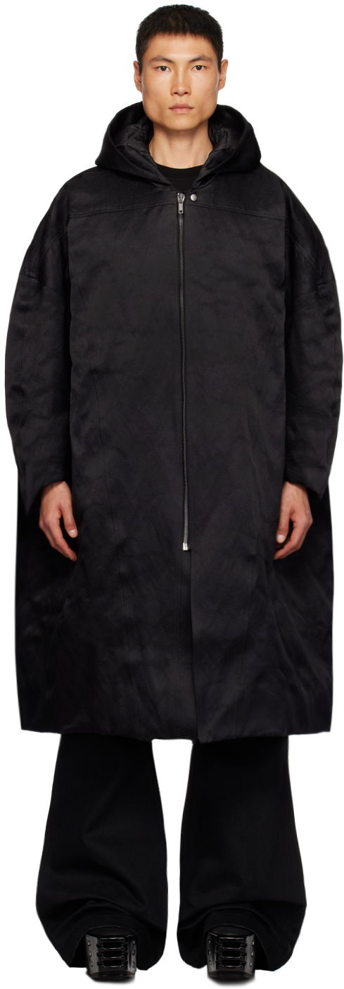 Plašči Rick Owens Jumbo Peter Coat Črna | RR02C7911 CDD1, 0