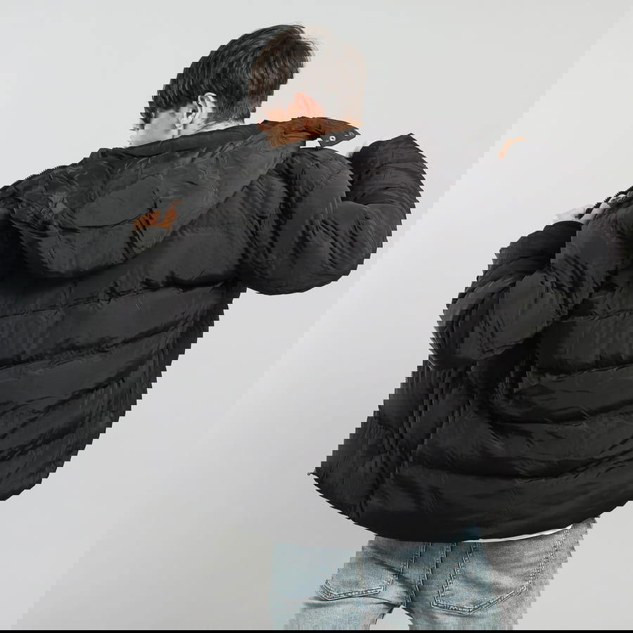 Puhovka Urban Classics Hooded Puffer Jacket Črna | TB1807 černá, 1