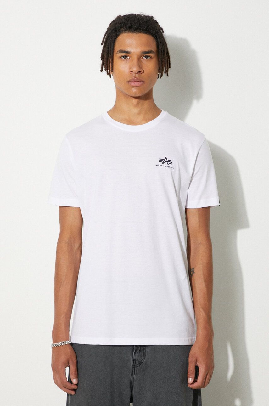 Majica Alpha Industries Backprint T-Shirt With Print Bela | 128507.09, 0