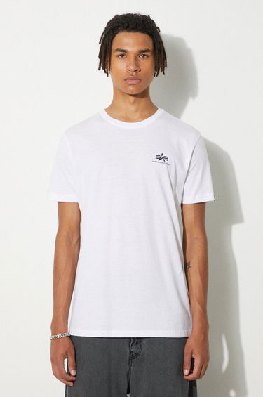 Majica Alpha Industries Backprint T-Shirt With Print Bela | 128507.09, 0