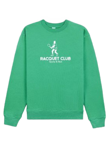 Pulover Sporty & Rich Racquet Club Crewneck Zelena | CR654GS