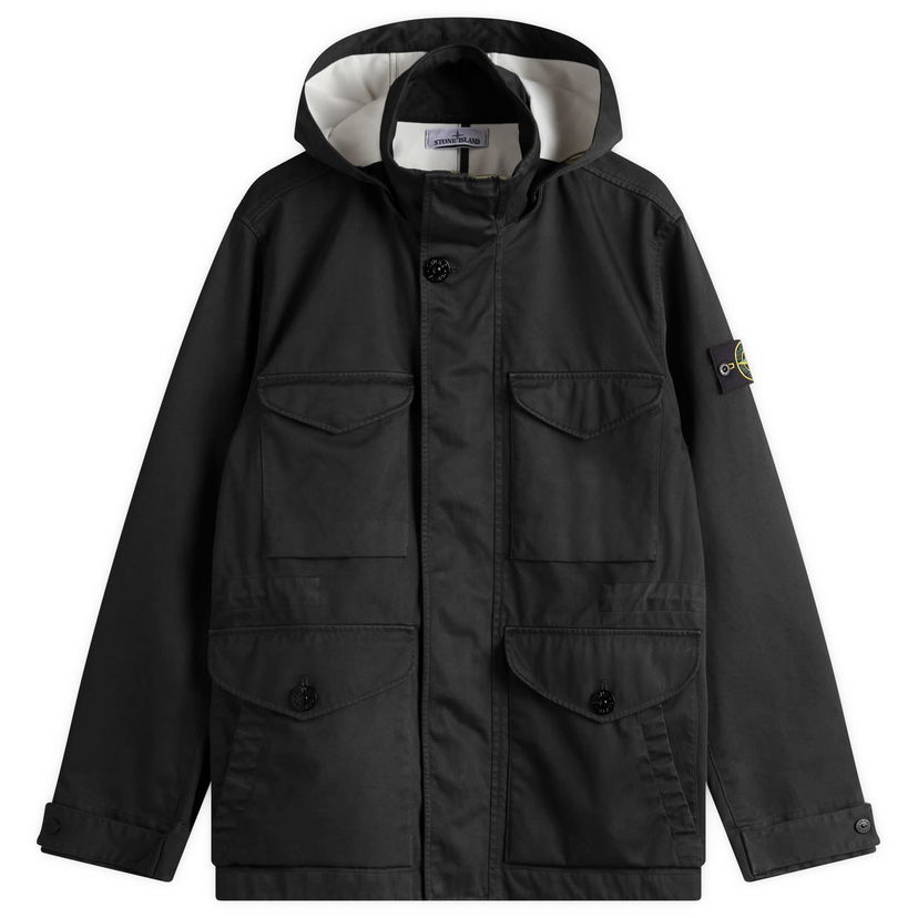 Parka Stone Island Raso Gommato 3L Field Jacket, Size Large Črna | K1S154100064-V0029