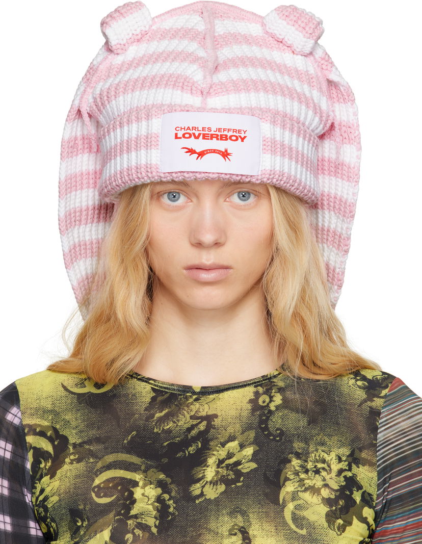 Beanie Charles Jeffrey Loverboy Charles Jeffrey LOVERBOY Chunky Rabbit Beanie Roza | 54131502