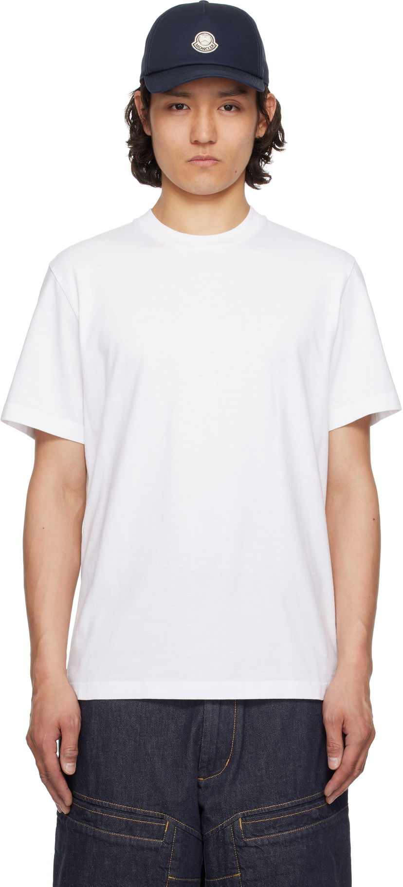 Kapa Moncler Moncler Genius Mercedes-Benz by NIGO Crewneck T-Shirt Mornarica | K14018C0000489AB9