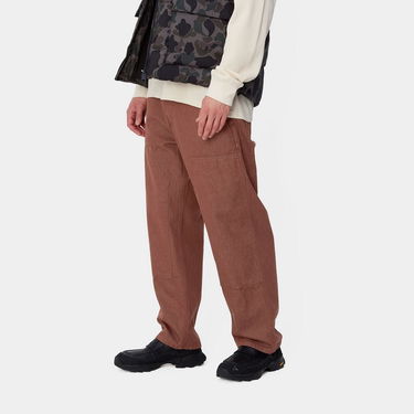 Cargo hlače Carhartt WIP Double Knee Rinsed Pants Rjava | I033887_9, 1