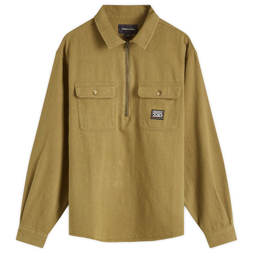 Srajce thisisneverthat Quarter Zip Shirt Zelena | TN243WSHTL04-OLV