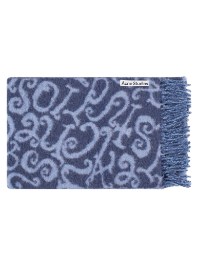 Šala Acne Studios Volf Monogram Scarf Modra | CA0279-DJ1