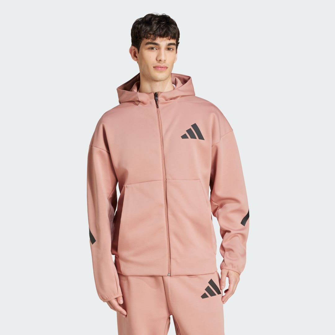 Pulover adidas Performance Z.N.E. Full-Zip Hooded Track Jacket Roza | JD2908, 0