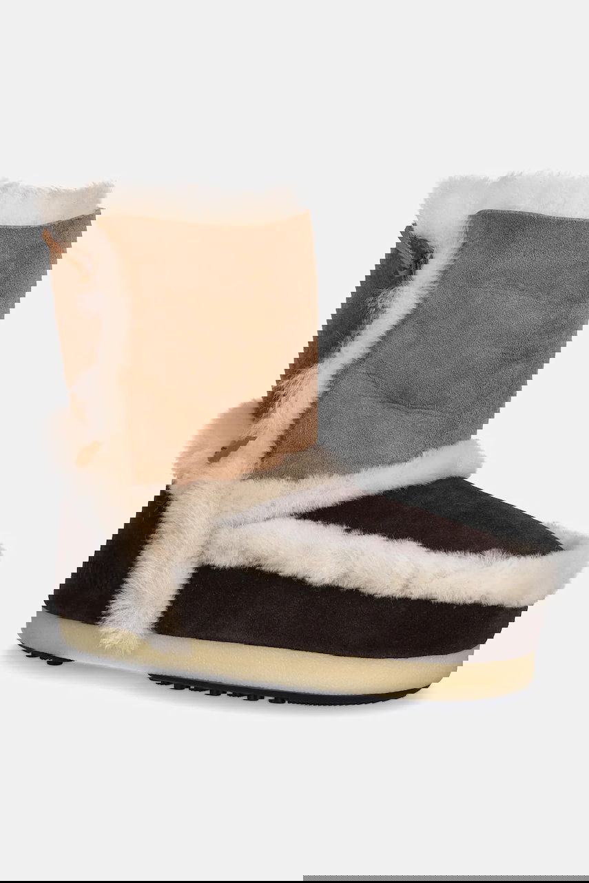 Superge in čevlji Moon Boot Two-Tone Suede Snow Boots with Shearling Trim EVX PATCH Rjava | 80D1470060.MM05, 0