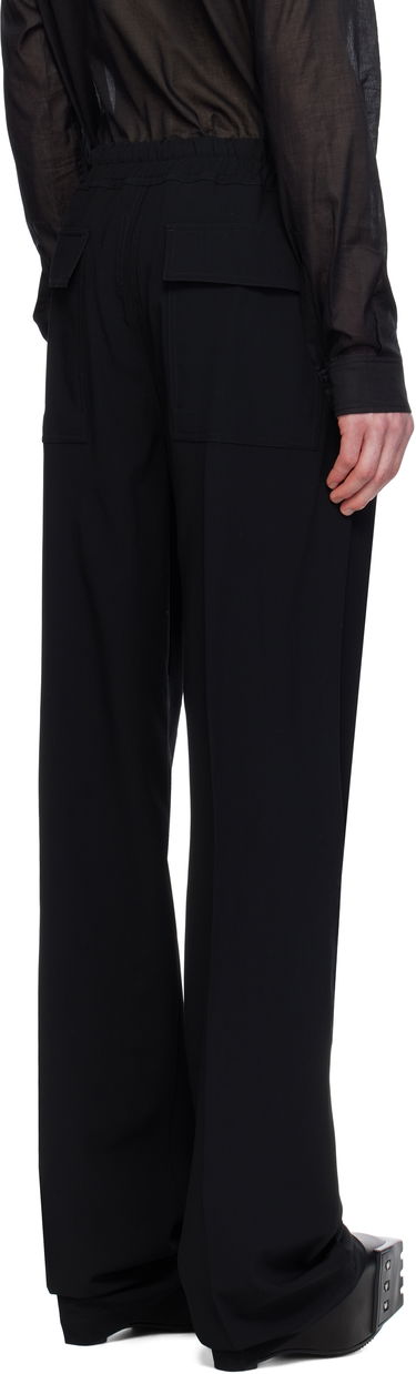 Hlače Rick Owens Rick Owens Hollywood Dietrich Drawstring Trousers Črna | RU01E5378 WLP, 2