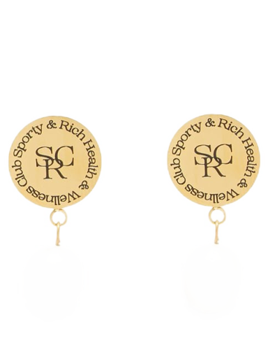 Uhani Sporty & Rich SRHWC Pearl & Bead Earrings Kovinski | AC461-PE