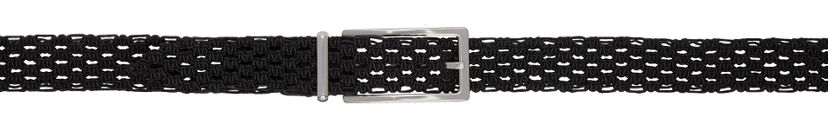 Pasovi Bottega Veneta Bottega Veneta Macramé Belt Črna | 652903 V0HR1