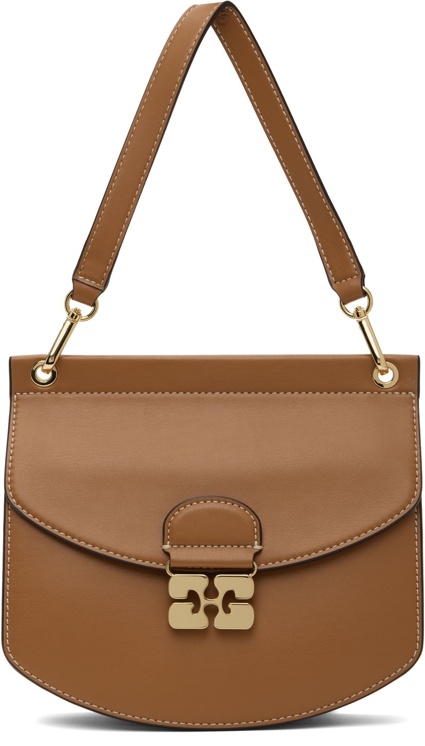Torbica GANNI GANNI Small Apo-G Shoulder Bag Rjava | A6448