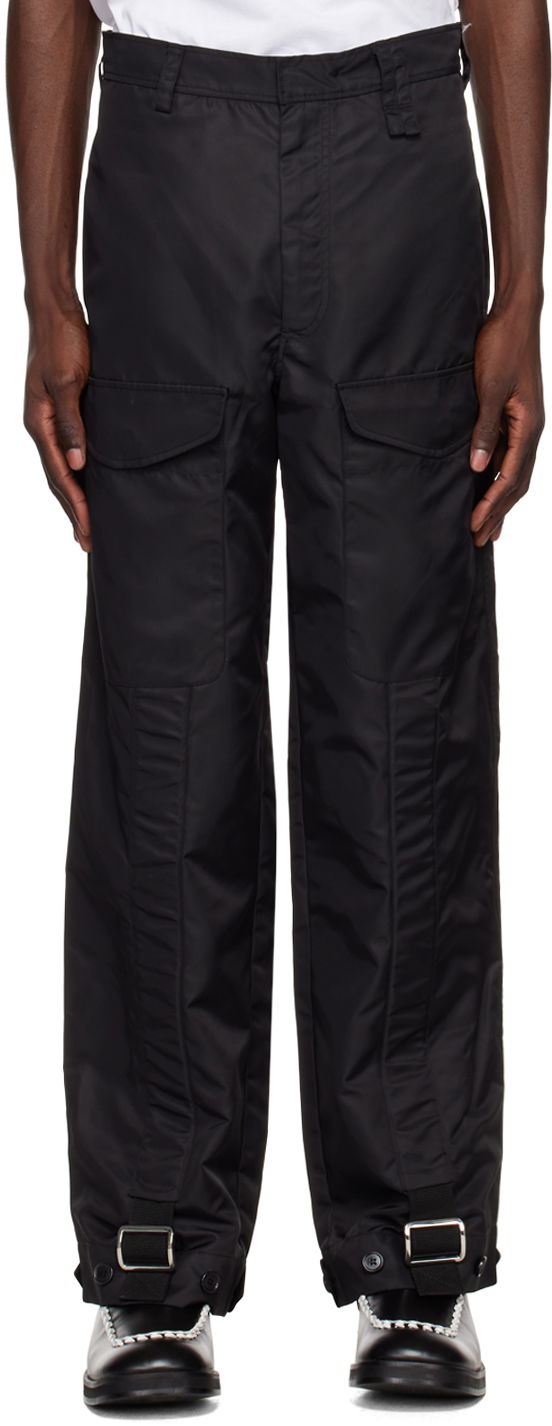 Cargo hlače Simone Rocha Simone Rocha Cinch Strap Trousers Črna | 4053 1002
