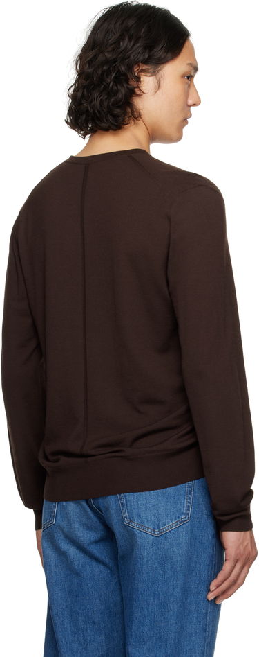 Pleteni pulover The Row The Row Dimarco V-Neck Sweater Rjava | 917-Y590, 2