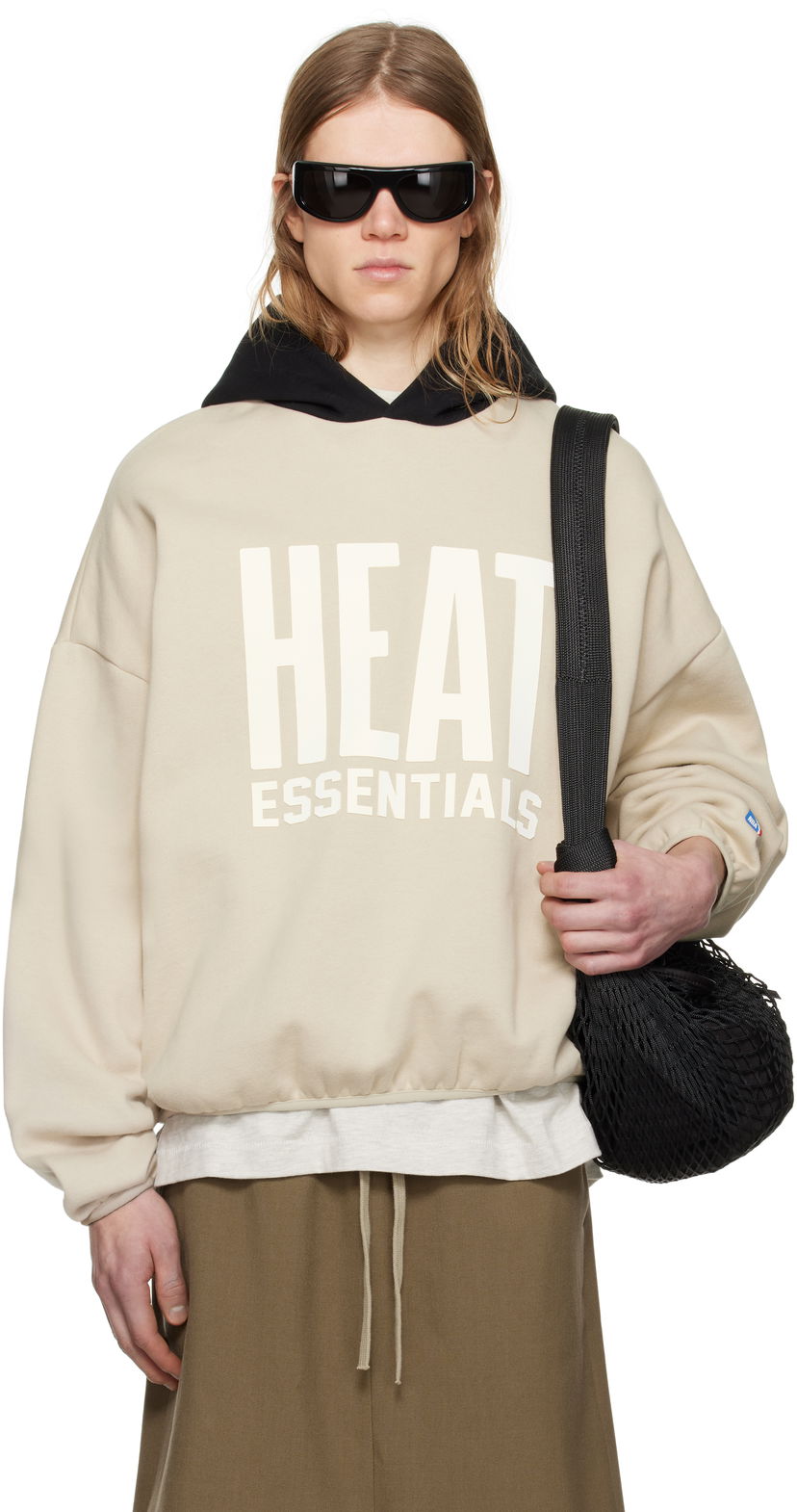 Pulover Fear of God ESSENTIALS NBA Heat Pull Over Hoodie Bež | 192AL246302F