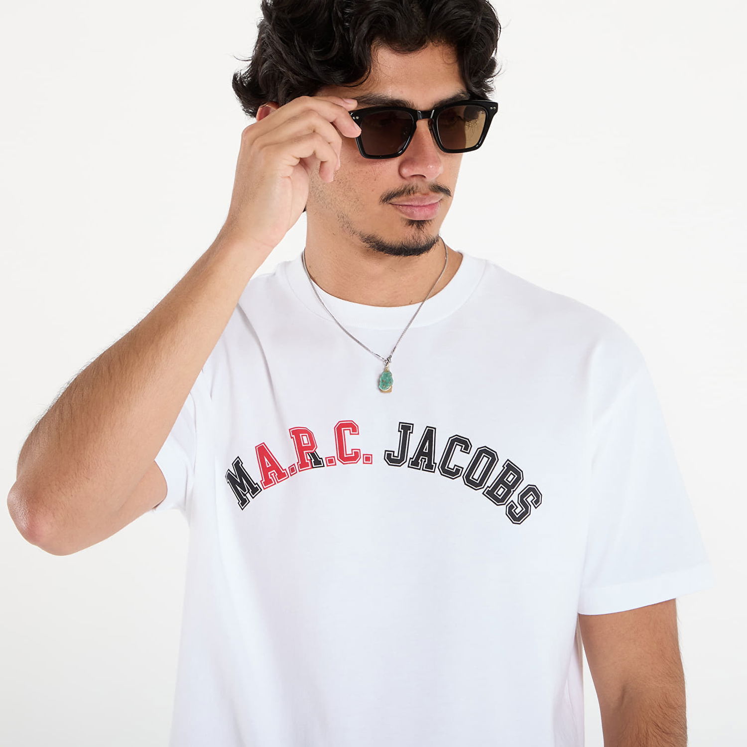 Majica A.P.C. A.P.C. x Marc Jacobs Boxy Fit T-Shirt XXL Bela | COHKS-H26554 AAB, 1