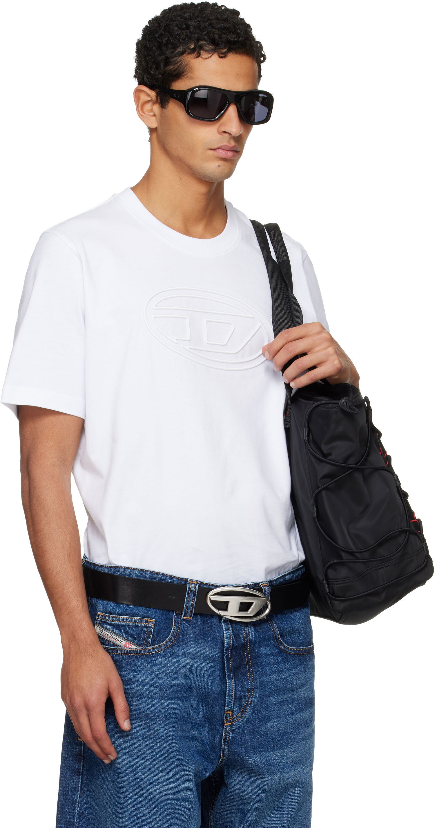 Majica Diesel T-Adjust-Bigoval T-shirt Bela | A17402-0NJBM-100, 1